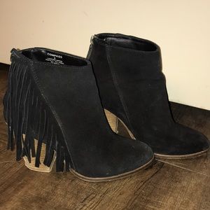 Steve Madden fringe bootie